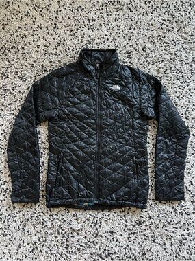 The North Face Thermoball Jacket Black Diamond Quilt Full Zip Women’s Size Small